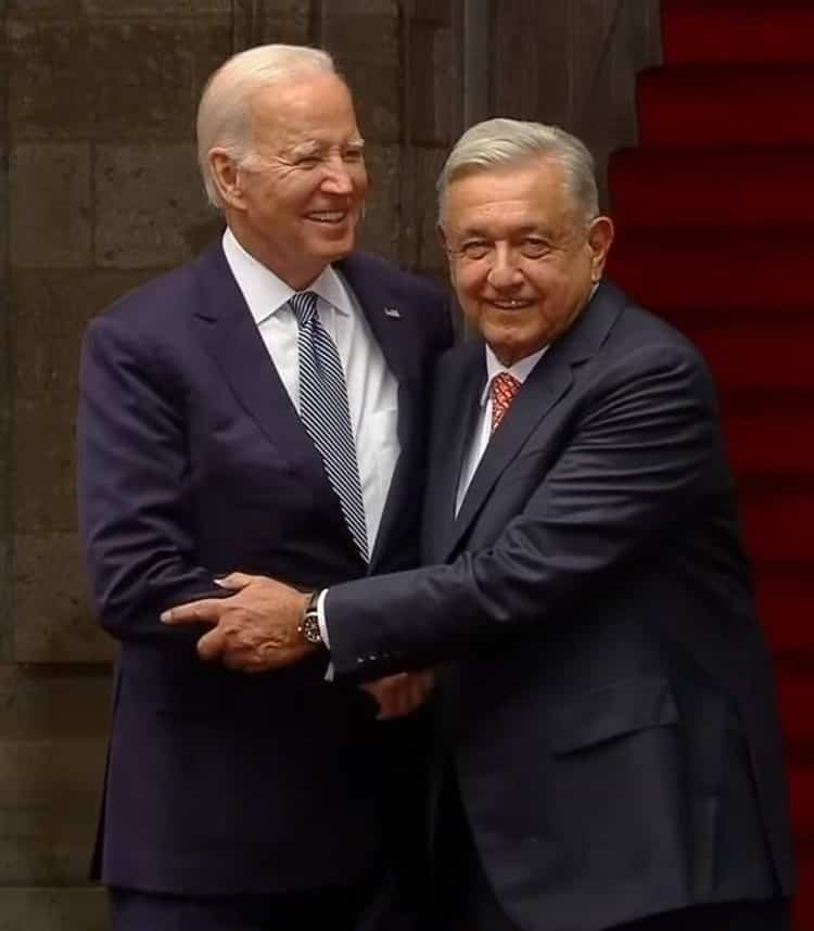 AMLO y Joe Biden se reúnen en Palacio Nacional