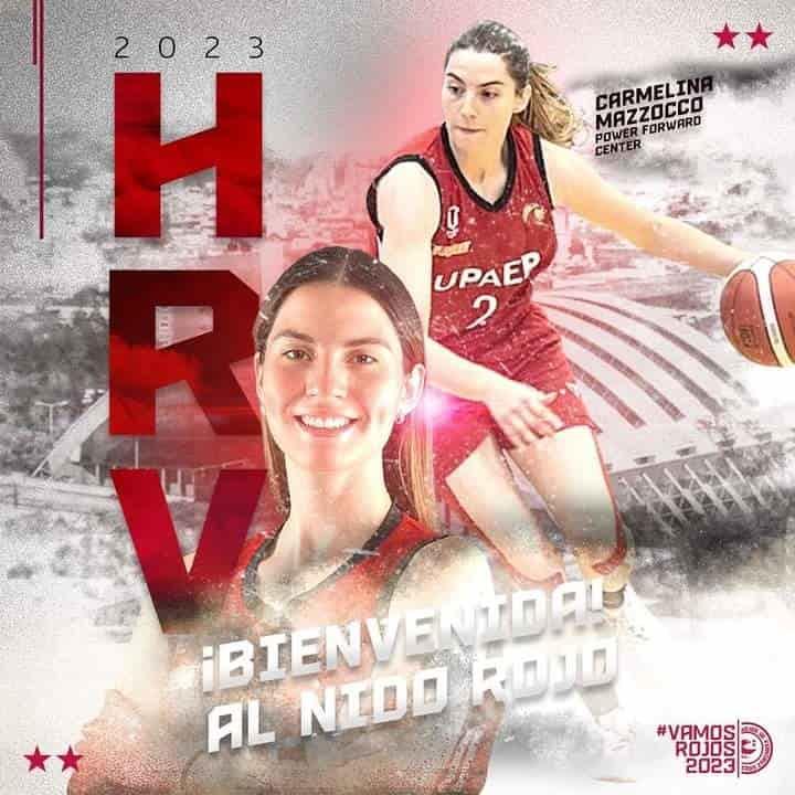 Club Femenil Halcones Rojos de Veracruz da la bienvenida a Carmelina Mazzocco