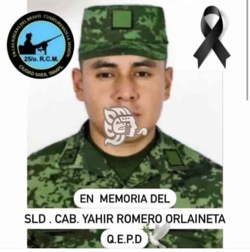 Soldado caído en Tamaulipas tendrá homenaje de cuerpo presente en Minatitlán