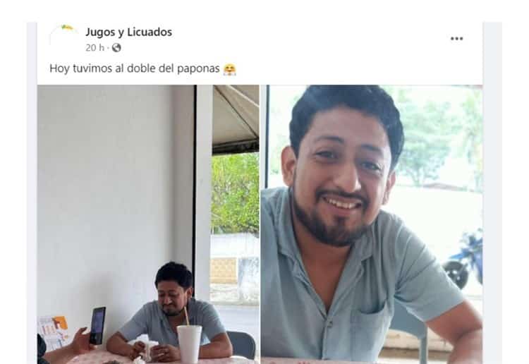 Encuentra al doble de El Paponas” en juguería de Las Choapas