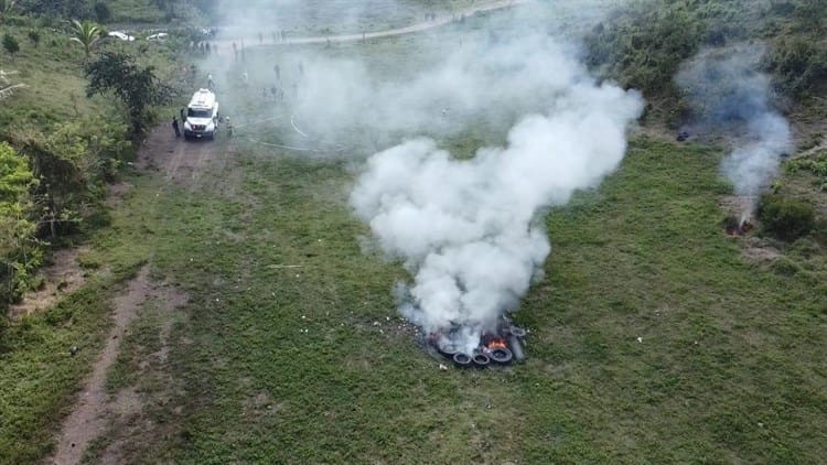 Destruyen más de 200 kg de pirotecnia decomisada en Tuxpan