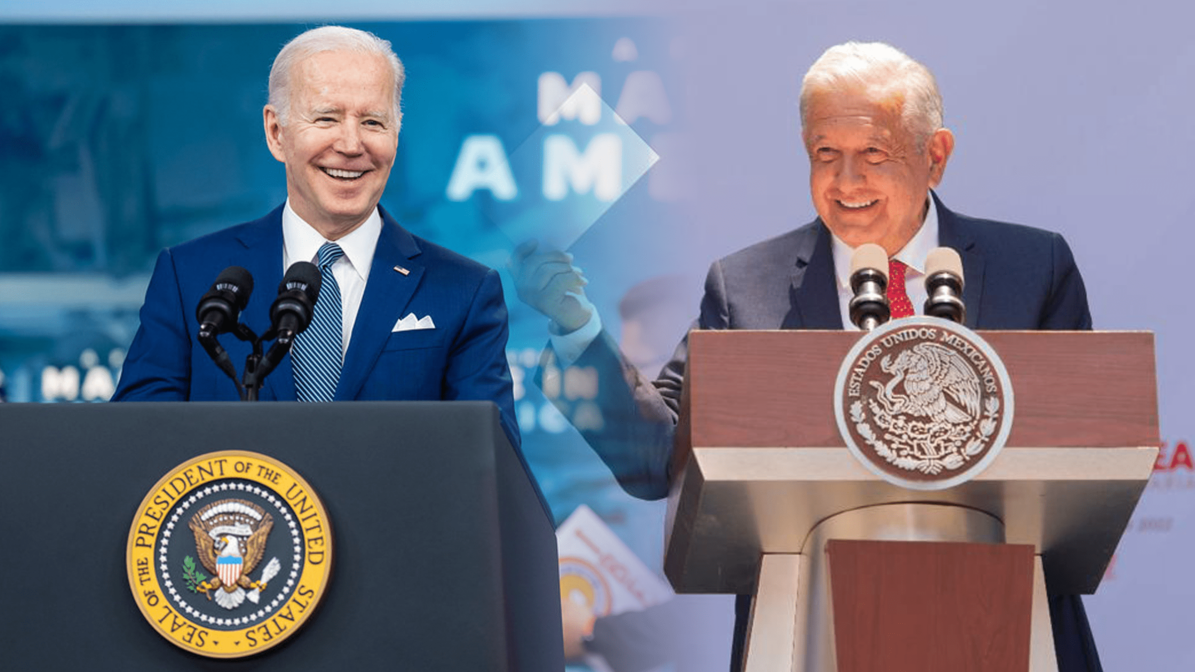 AMLO agradece a Joe Biden por no construir ni un metro del muro