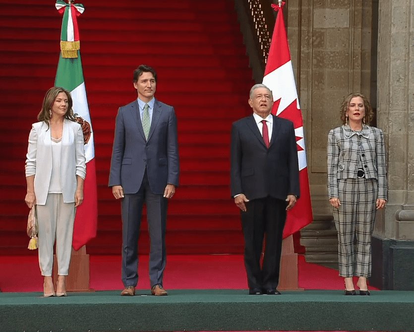 Inicia reunión bilateral entre AMLO y Trudeau