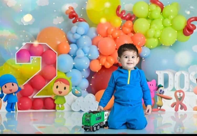 Santiago Cobo Hermida Camacho fue festejado por sus 2 años de vida