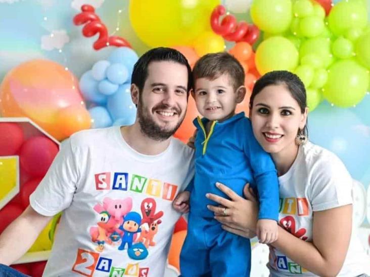 Santiago Cobo Hermida Camacho fue festejado por sus 2 años de vida