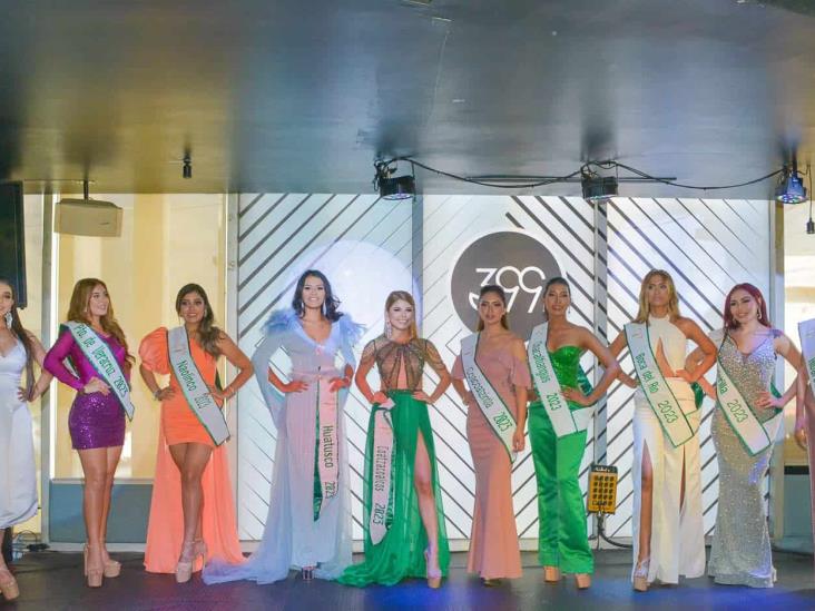 Realizan imposición de bandas a participantes de Miss Earth Veracruz