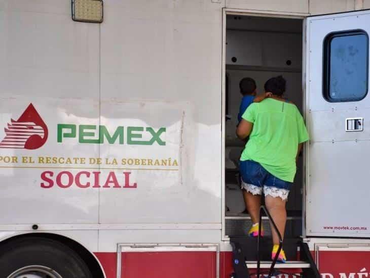 Llega Unidad Médica de PEMEX a localidad de Chinameca