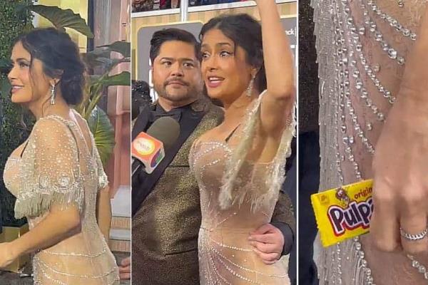 Así fue como Salma Hayek obtuvo el pulparindo y el mazapan en los Golden Globes