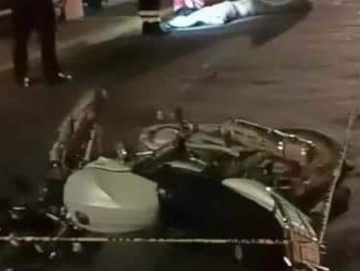 Motociclista derrapa y pierde la vida en el puente Cuauhtémoc de Veracruz