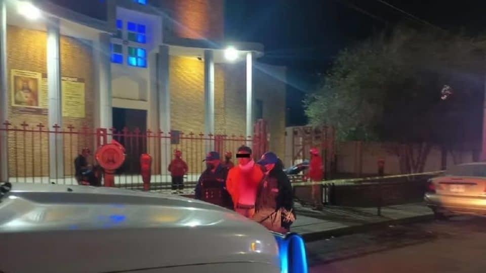 Intento robar en iglesia de Monterrey y casi se degolla