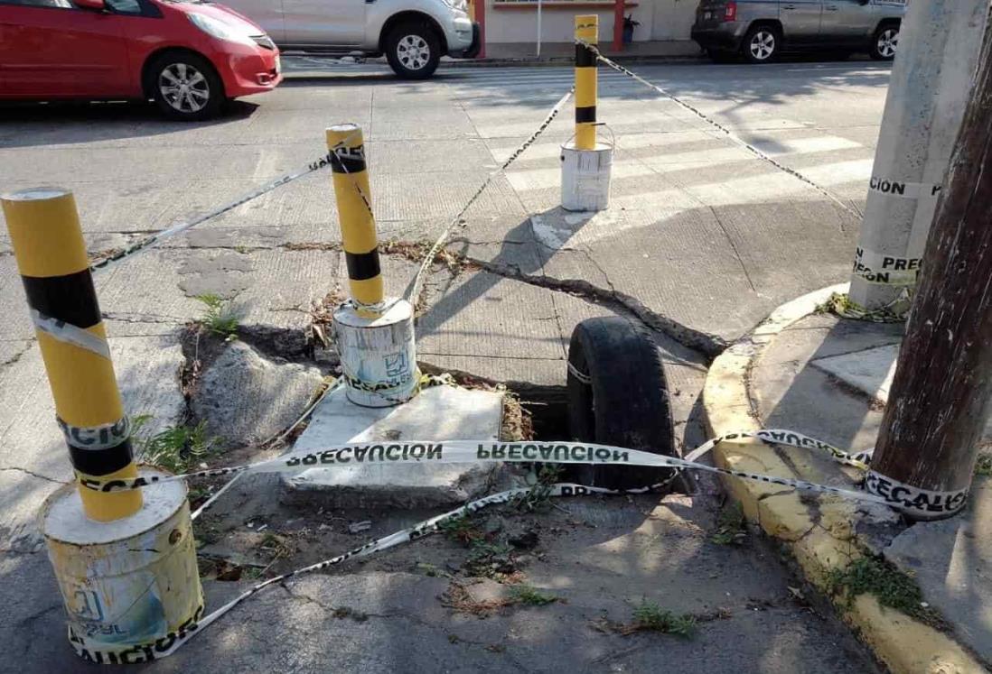 ¡Al fin! Reparan hueco en la Flores Magón después de tres años