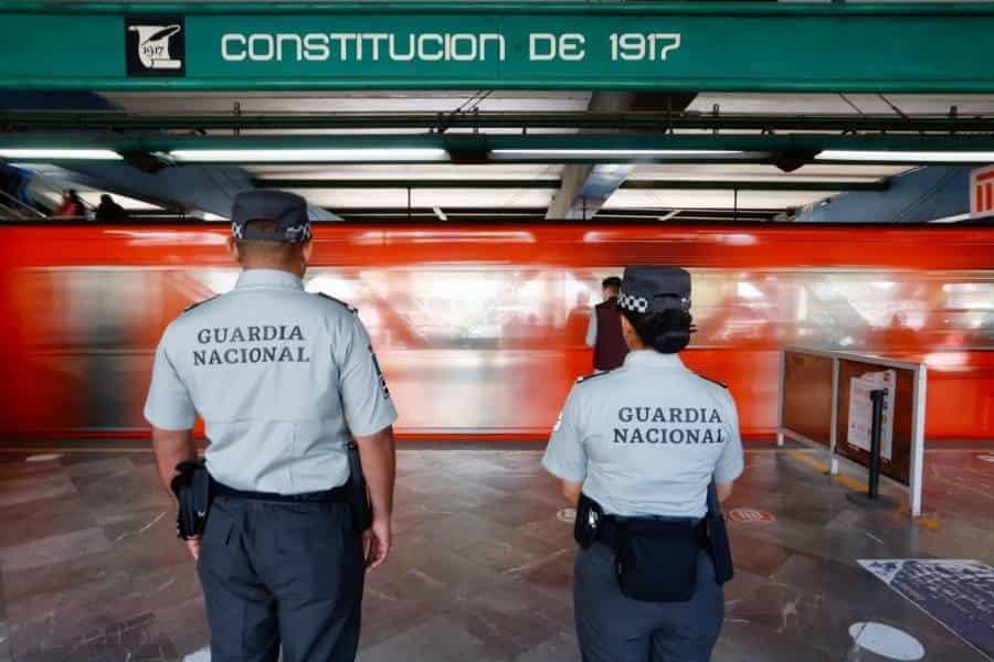 AMLO destaca la presencia de la Guardia Nacional en el Metro de la CDMX