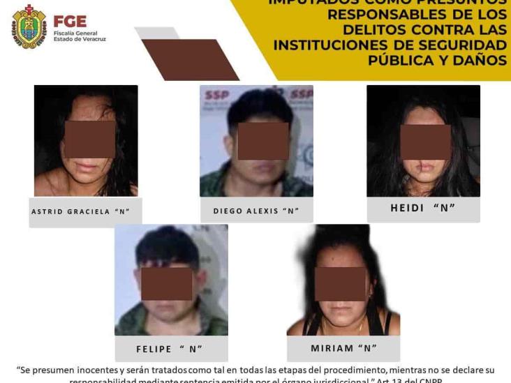 Imputan a proceso a 5 detenidos en cateo y balacera en Orizaba