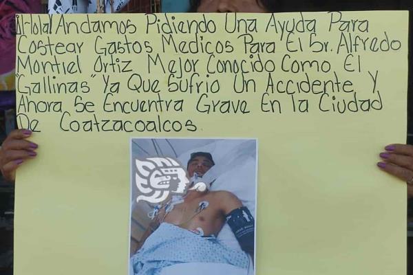 Familiares piden ayuda para Alfredo Montiel, accidentado en Cuichapa (+Video)