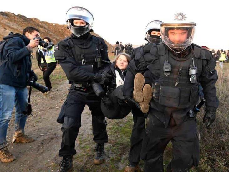 Policías arrestan a Greta Thunberg durante protesta en Alemania (+Video)