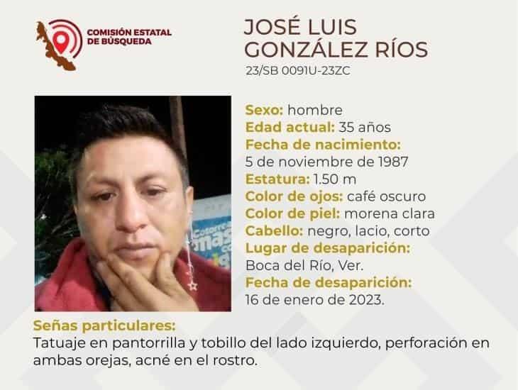 José Luis lleva 2 días desaparecido en el municipio de Boca del Río; urge su localización