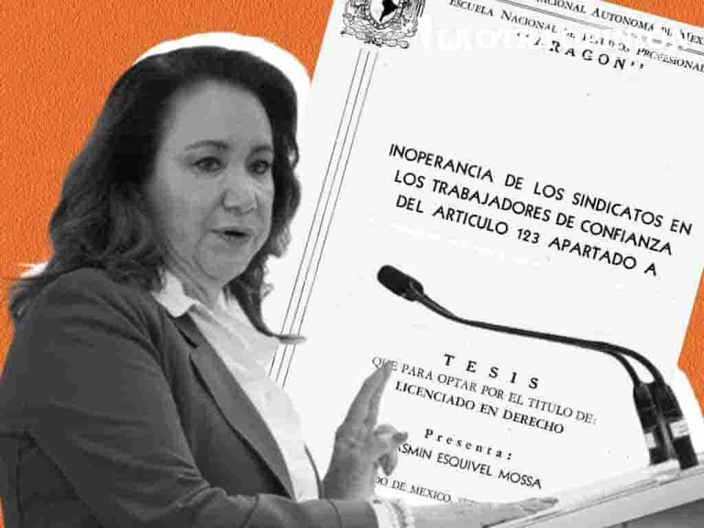 Asesora de tesis de Yasmín Esquivel revela haber compartido proyecto de la ministra con otros estudiantes