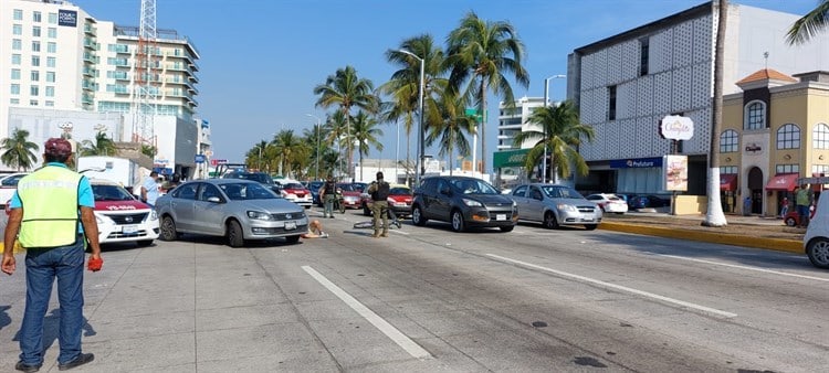 Atropellan a ciclista en el bulevar Ruiz Cortines en Boca del Río