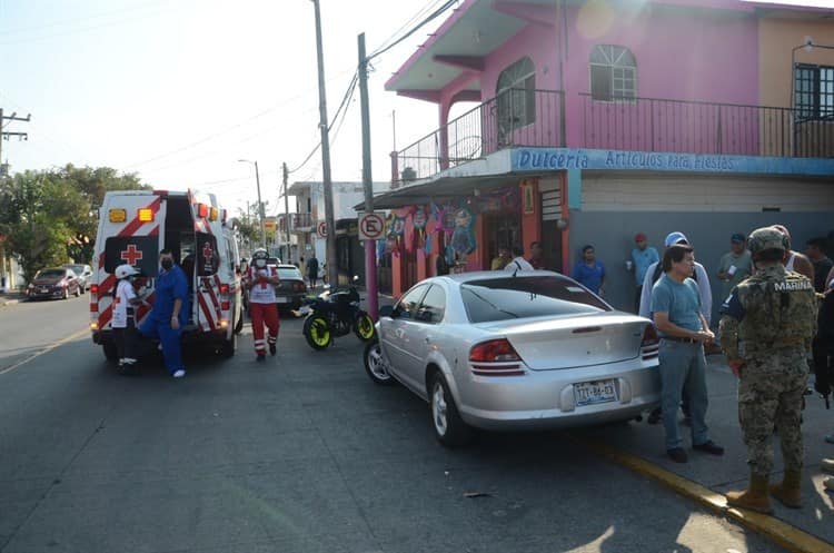 Atropellan a mujer de la tercera edad en colonia en Boca del Río(+Video)