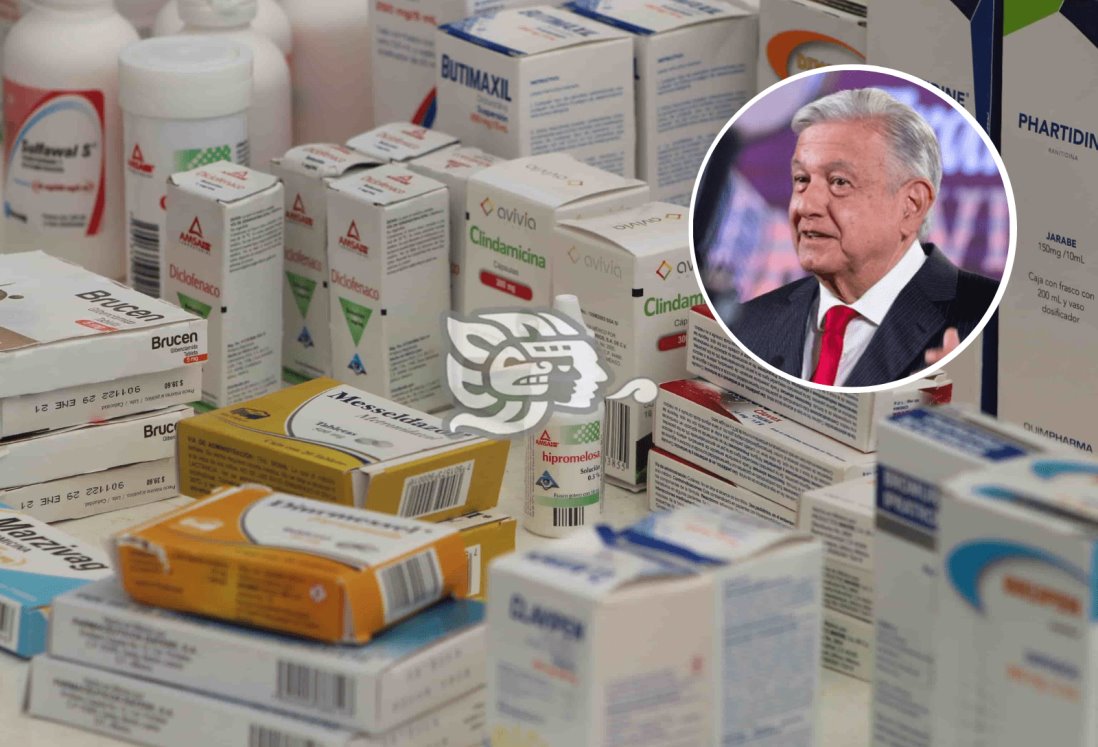 Abasto de medicamentos asegurado hasta el 2024, afirma AMLO