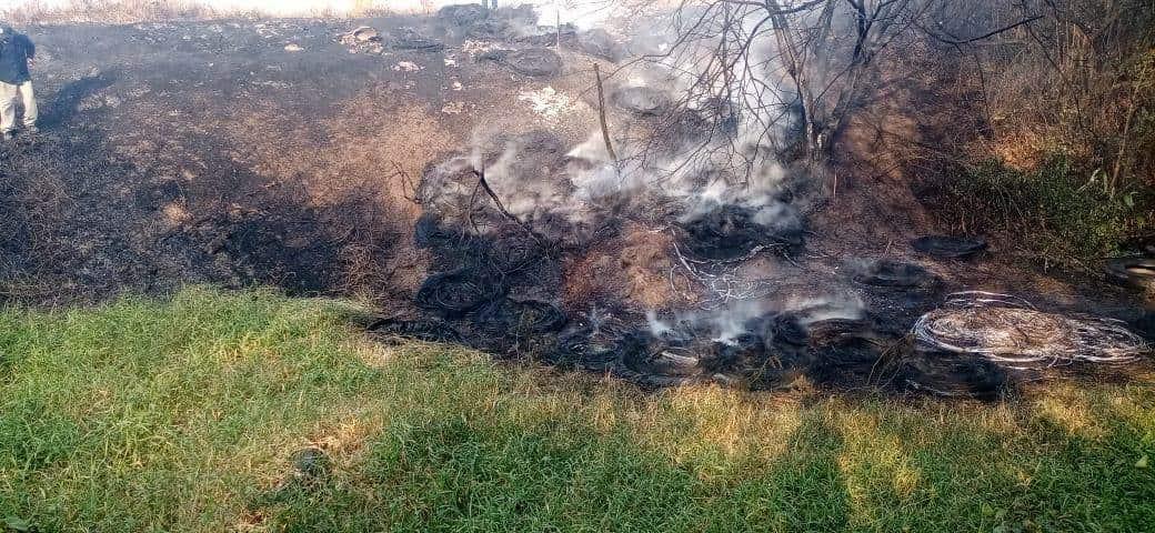 Falso que haya explotado ducto de Pemex en Medellín, fue un incendio de llantas