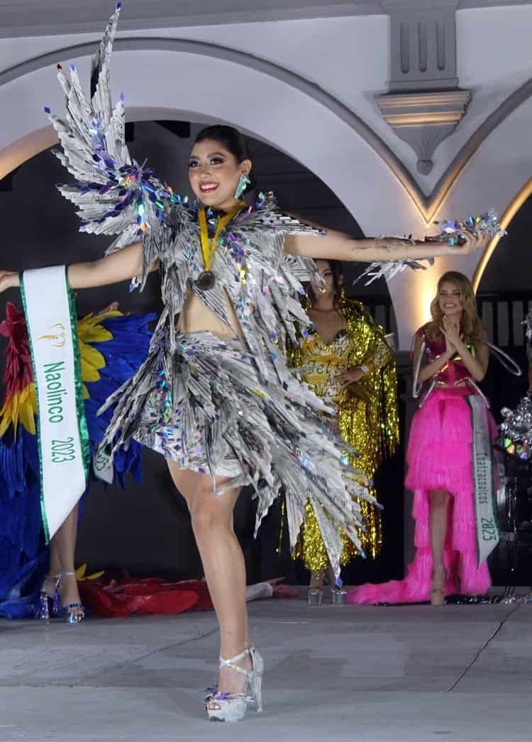 Semifinalistas de Miss Earth Veracruz modelaron vestidos con material reciclados