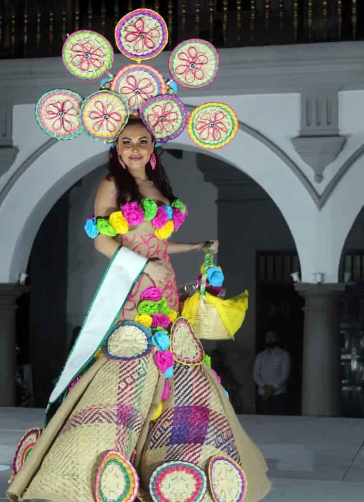 Semifinalistas de Miss Earth Veracruz modelaron vestidos con material reciclados