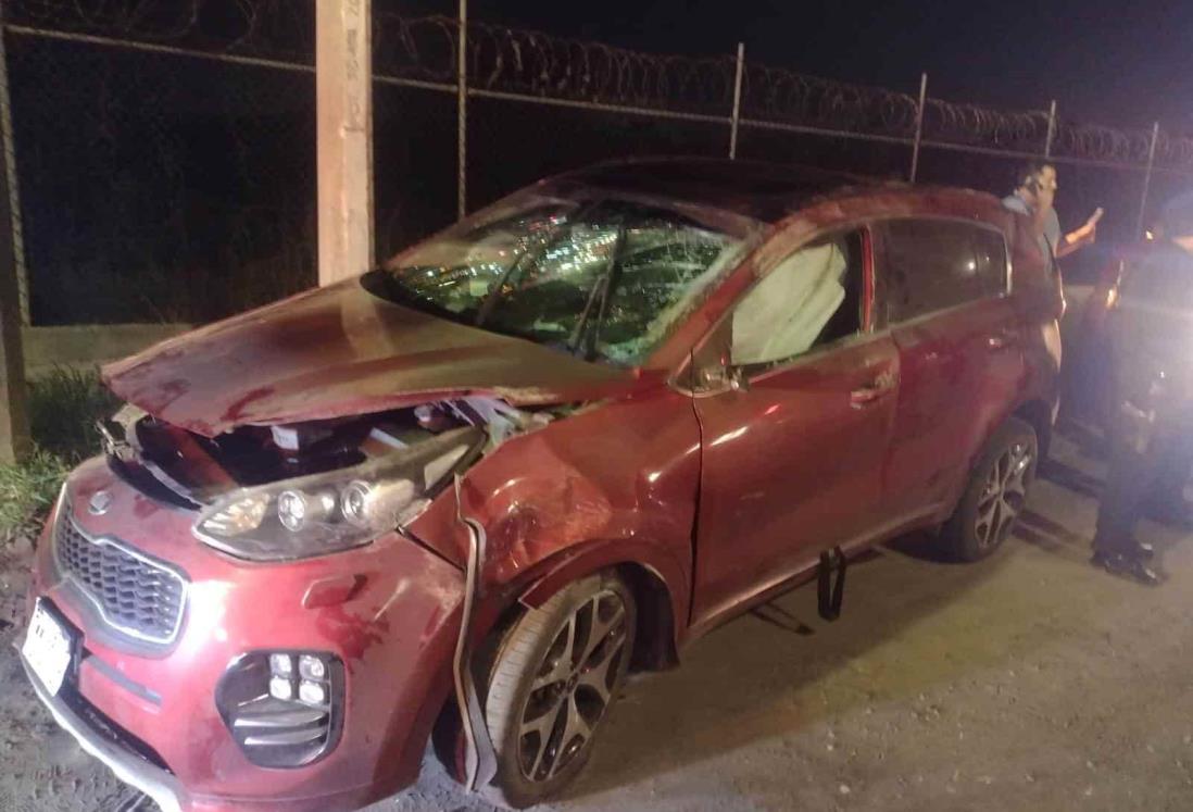 Vuelca camioneta sobre la autopista Veracruz-Xalapa(+Video)