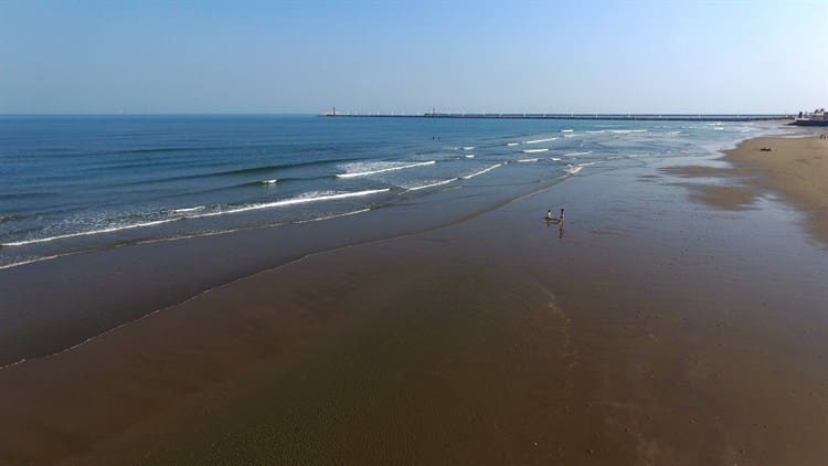 Se retrae la playa en Coatzacoalcos