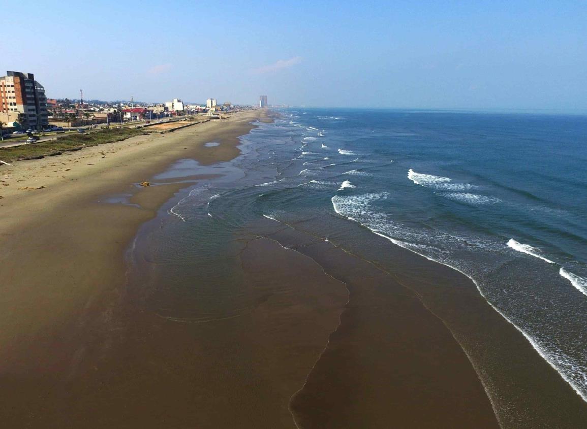 Se retrae la playa en Coatzacoalcos