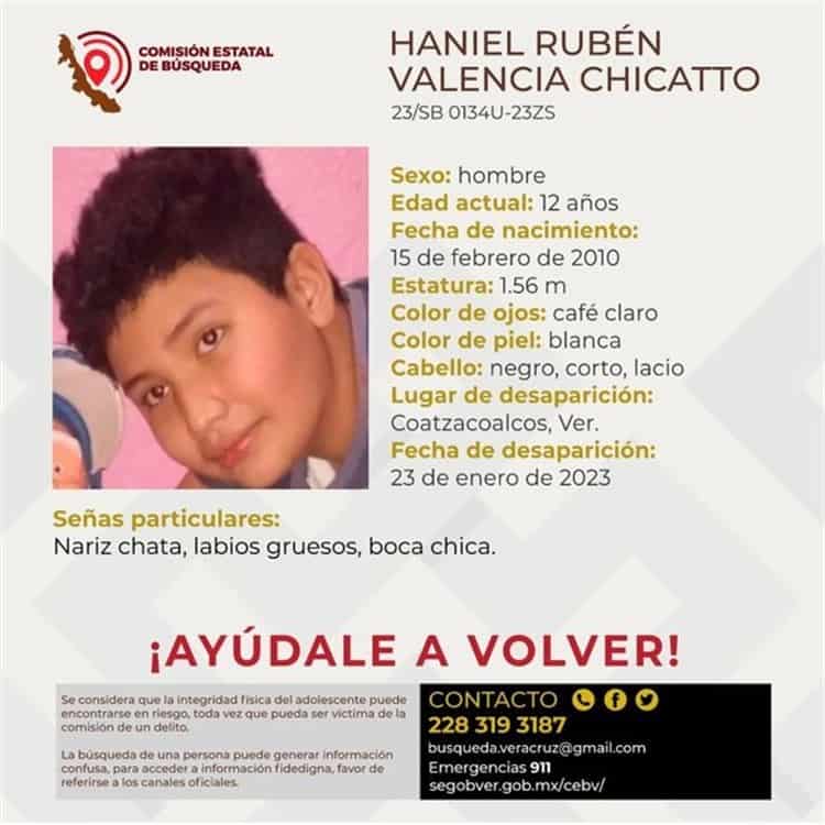 Buscan a Haniel en Coatzacoalcos; temen por su seguridad