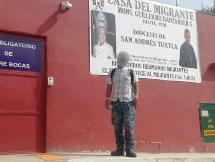 INM brinda apoyo a hondureño lesionado durante su travesía por las vías en el sur de Veracruz