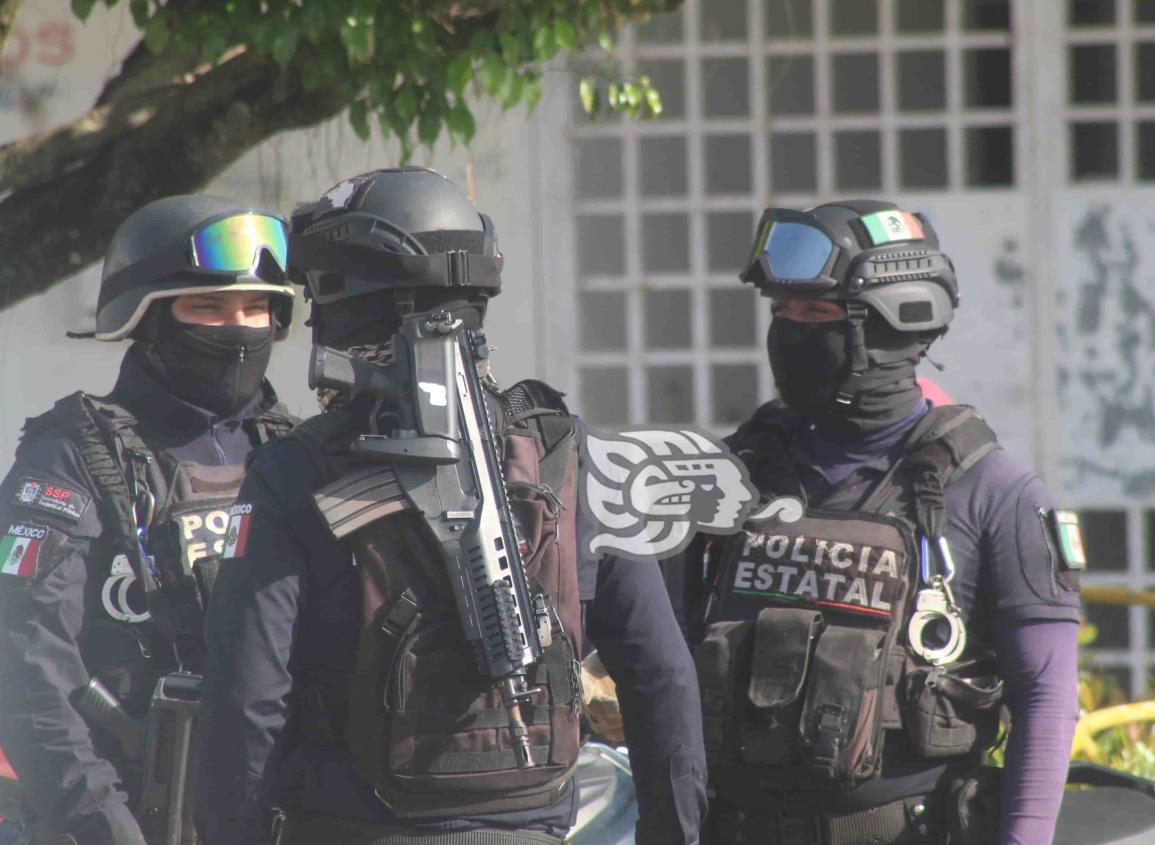 Policía Estatal brinda seguridad a candidatos de Las Choapas