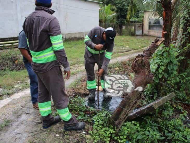 Desazolvan drenajes con apoyo de equipo vactor