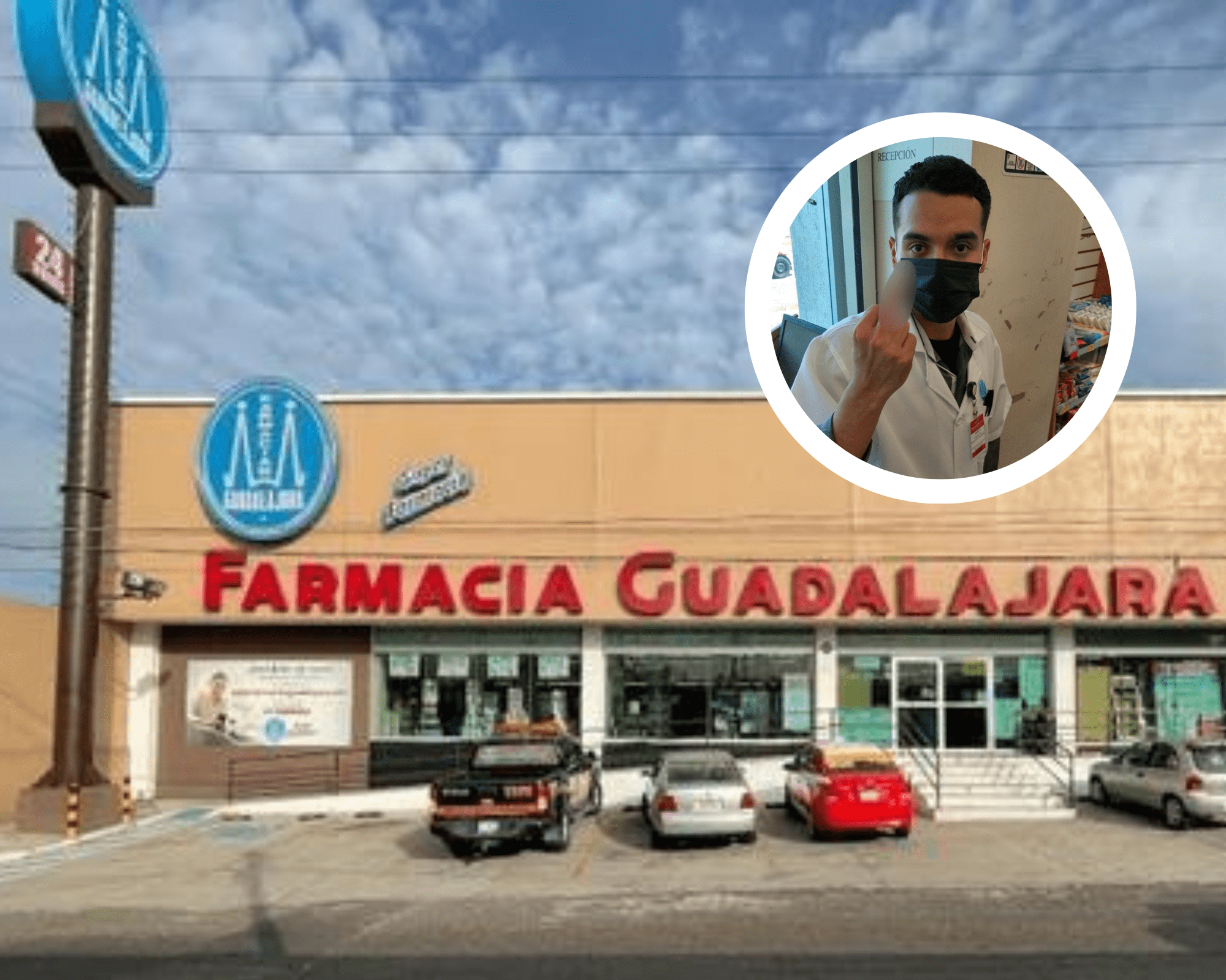 Empleado de Farmacias Guadalajara amenaza a cliente con un cutter