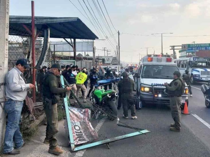 Murió, motociclista que fue arrollado por camión en bulevar Xalapa-Banderilla