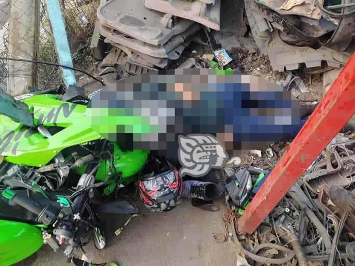 Murió, motociclista que fue arrollado por camión en bulevar Xalapa-Banderilla