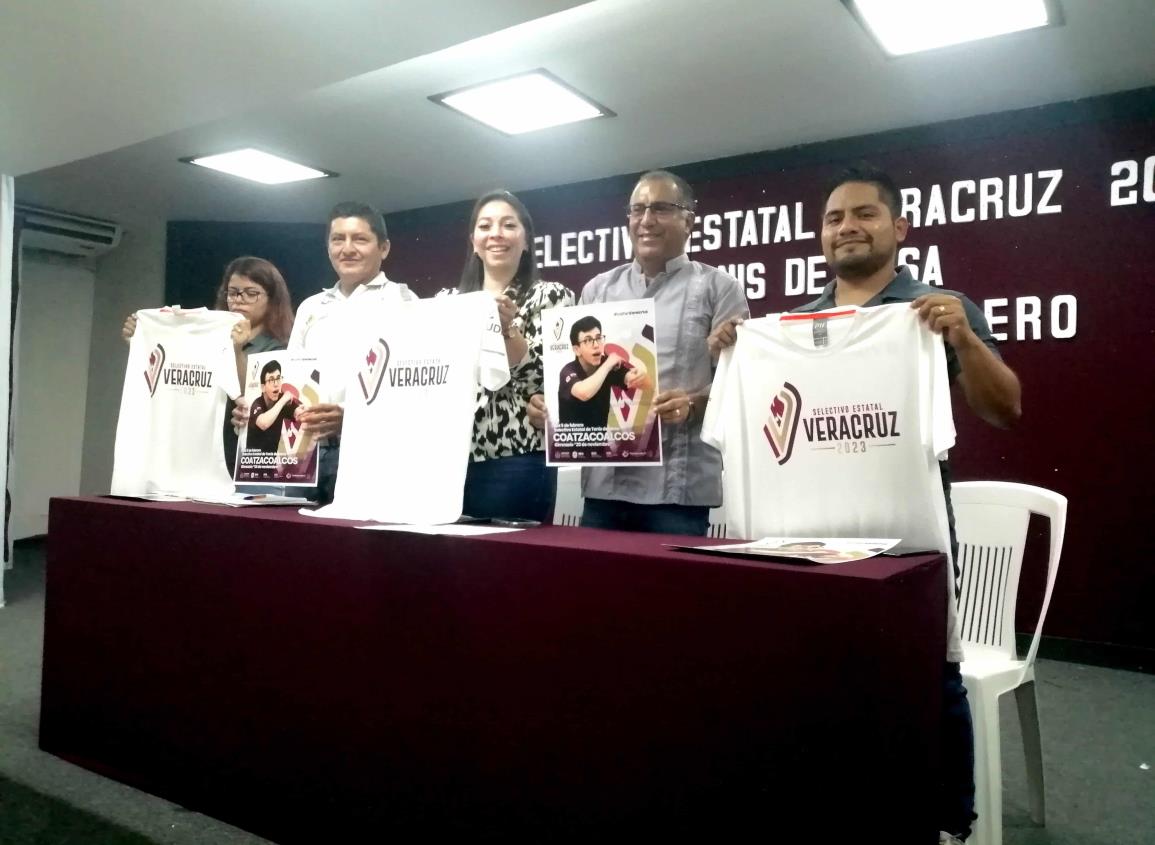 Coatzacoalcos sede del selectivo estatal de tenis de mesa