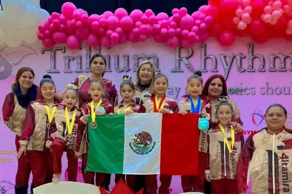 Gimnastas veracruzanas ganan medallas en Toronto, Canadá