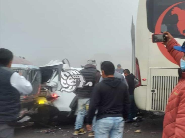 ¡Carambola! Accidente en las Cumbres de Maltrata deja 10 unidades siniestradas