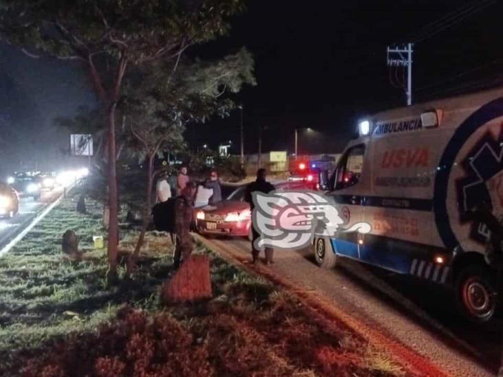 Choque de autos frente al 63 Batallón de Infantería El Lencero deja 4 heridos