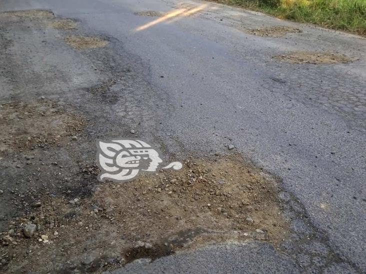 Deterioro de carreteras en Misantla, por pereza de autoridades