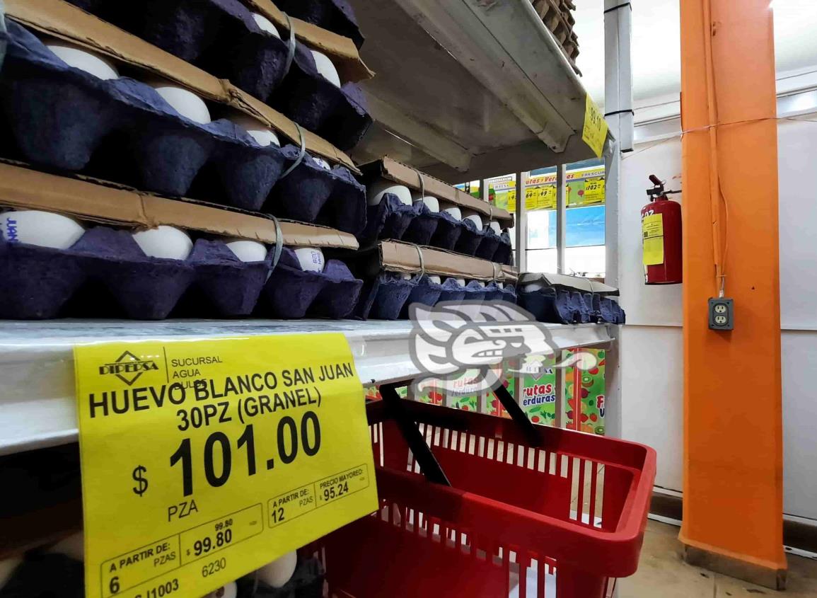 En Agua Dulce la reja de huevos superó los 100 pesos