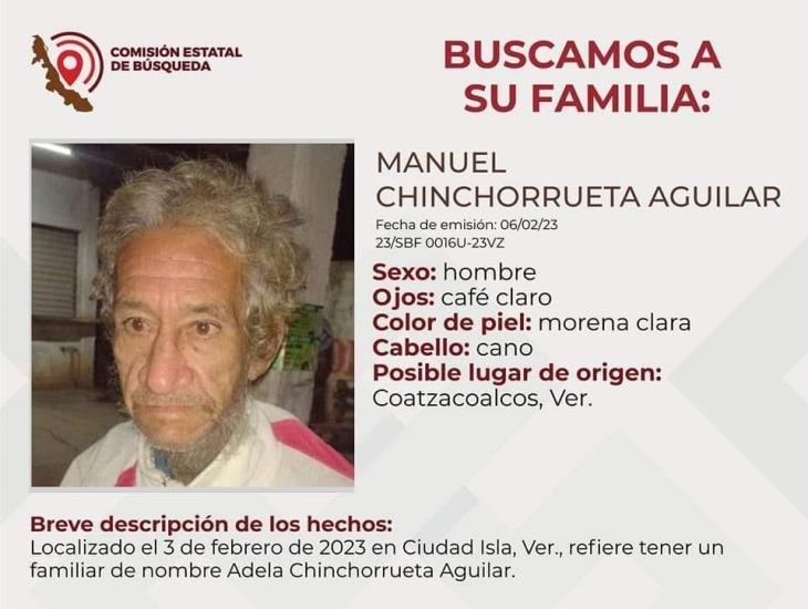 Buscan a familiares de Manuel Chinchorrueta en Coatzacoalcos