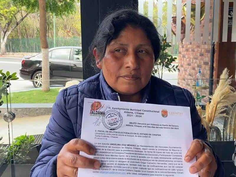 Renuncia alcaldesa de Aldama, en Chiapas, tras amenazas de muerte