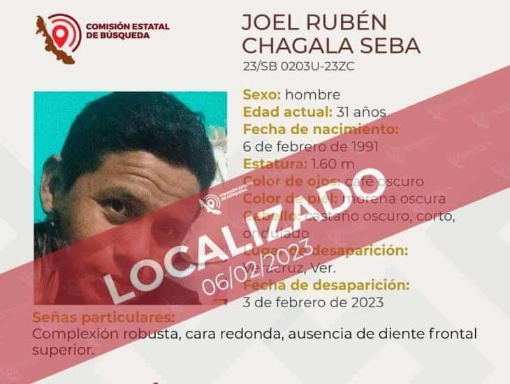 Localizan con vida a Joel Rubén en Veracruz; llevaba 4 días desaparecido