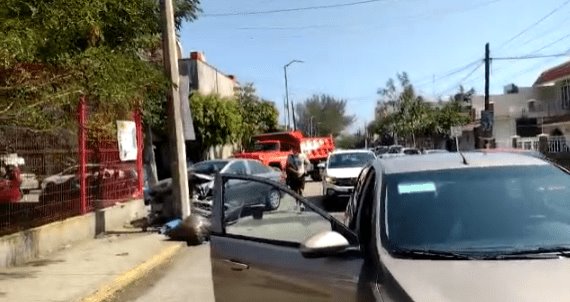 Choque deja una mujer embarazada lesionada en Boca del Río (+Video)