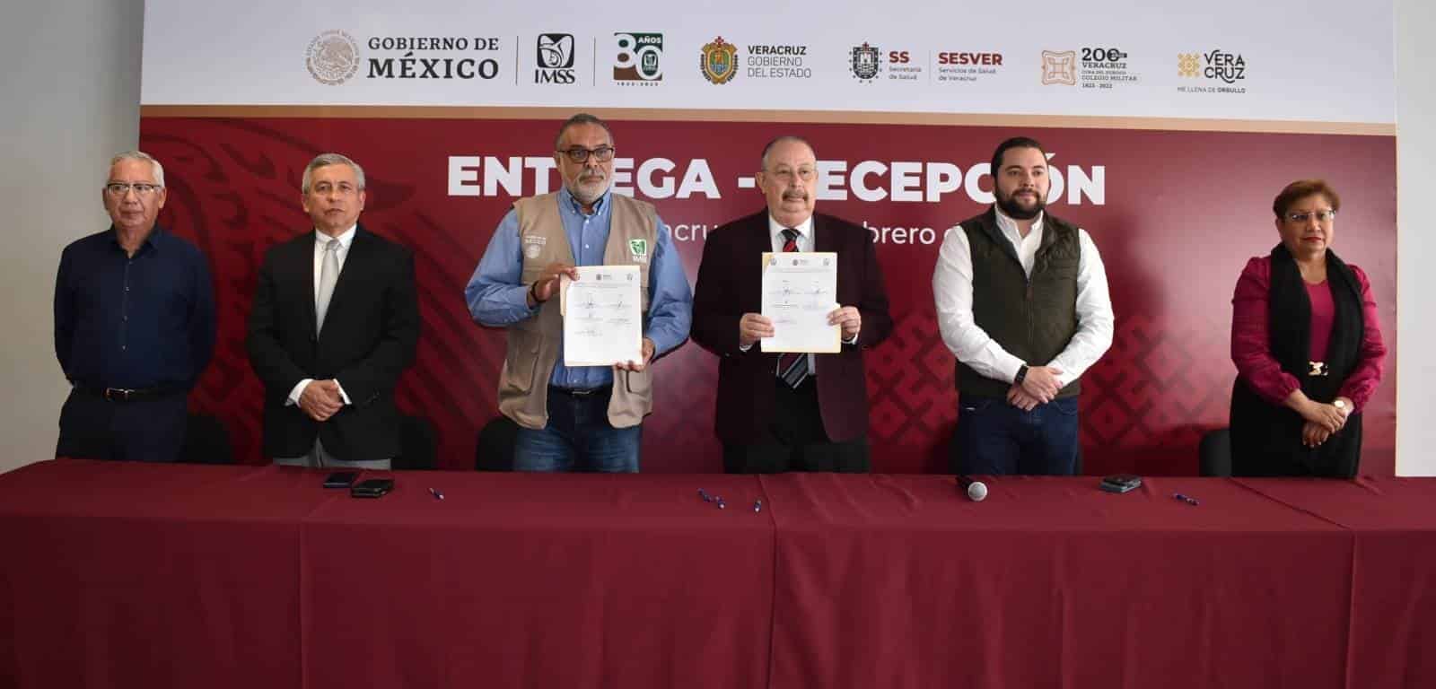 Formaliza Veracruz la entrega-recepción de centros de salud al IMSS-Bienestar