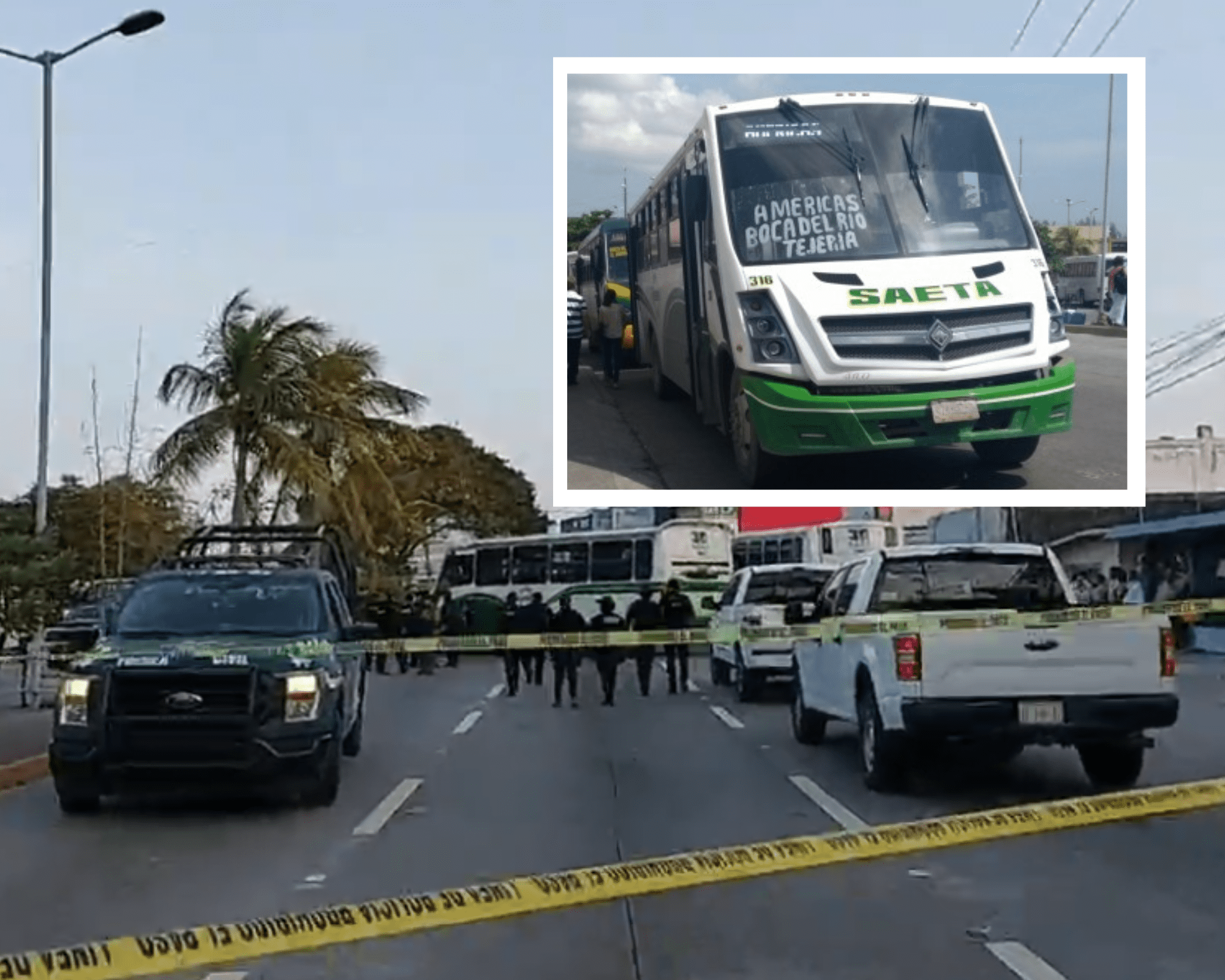 Liberan vías de comunicación en Veracruz y Boca del Río tras los bloqueos de la ruta Saeta