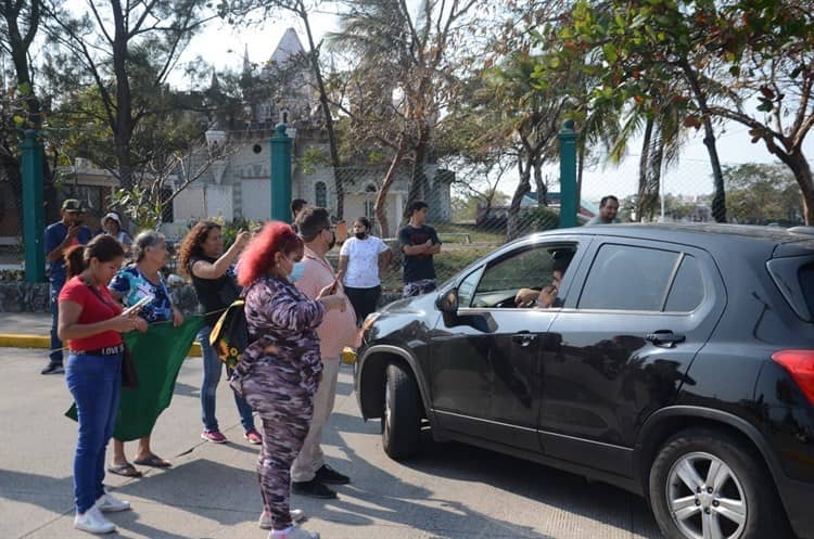 Veracruzanos se sumaron a protestas de choferes de los camiones Saeta